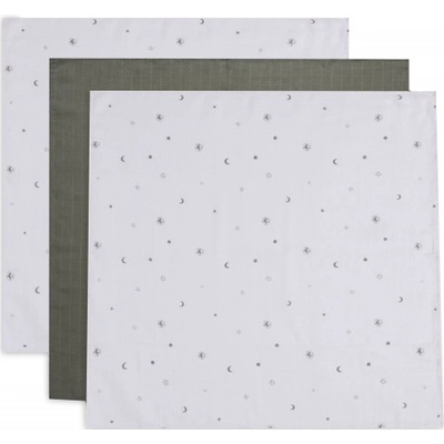 Jollein Mušelínová gáza 70 x 70 cm 3-Pack Stargaze Leaf Green