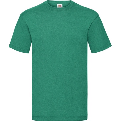 Fruit of the Loom tričko Valueweight T krátký rukáv pánské melír zelená retro