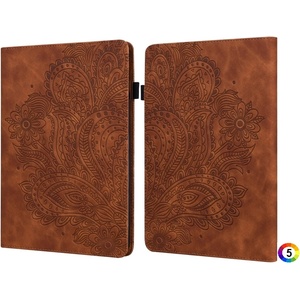 Amazon Kindle Parperwhite 6 2022 Peacock Embossed Pattern Кожен Калъф и Стилус