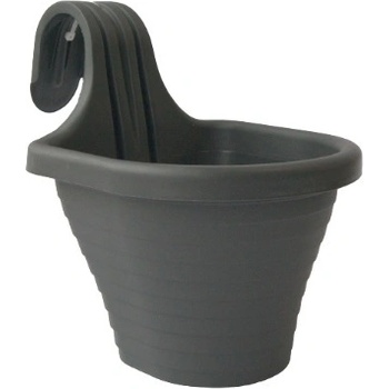 Саксия за закачване КАМЕЛИЯ 20Х27Х25СМ 3Л АНТРАЦИТ (om3-02102)