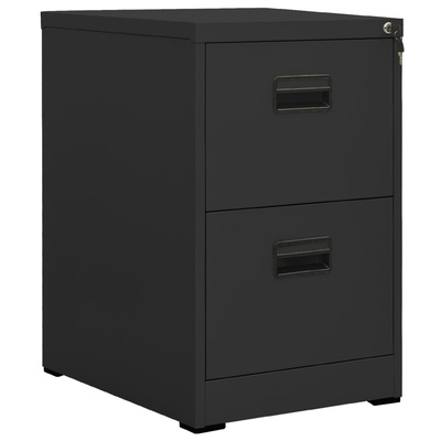 vidaXL Шкаф за папки, антрацит, 46x62x72, 5 cм, стомана (336273)