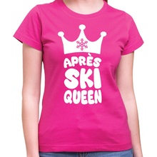 Fajntričko Dámske Tričko Apres ski queen ružová