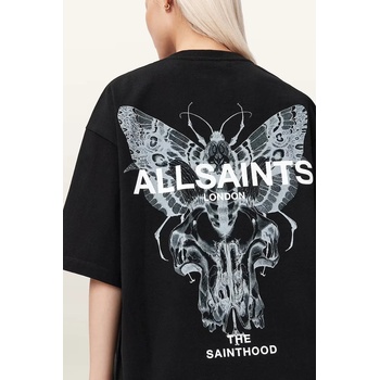 AllSaints уголемена тениска дамска от памук HALIS (W140JE)