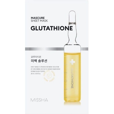 Missha Mascure Лист маска за лице Whitening Solution Glutathione, 28 ml