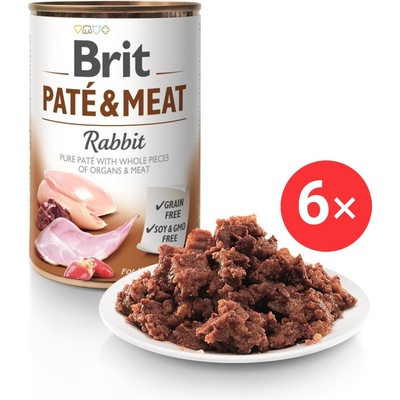 Brit Paté & Meat Rabbit 6 x 400 g