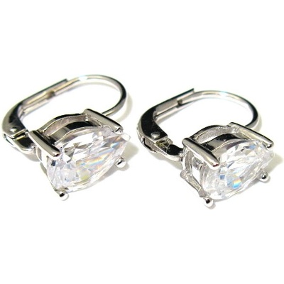 Šperky Nina Stříbrné náušnice s kamínky zirkon 925/1000 ns ag kam H 0158