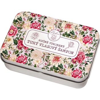 Bohemia Gifts Tuhý šampon v plechovém obalu Růže 80 g