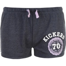 Kickers logo shorts ladies navy marl