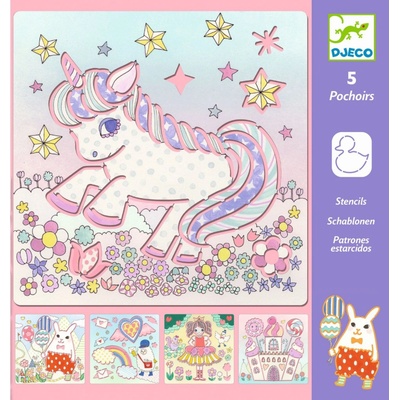 Djeco Šablóny na kreselné Kawaiiland uni