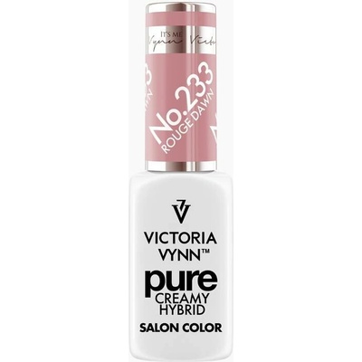 VICTORIA VYNN Hybridní gel lak PURE CREAMY HYBRID 233 Rouge Dawn 8 ml