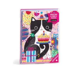 Purr-fect Cat Birthday Greeting Card Puzzle (2025)
