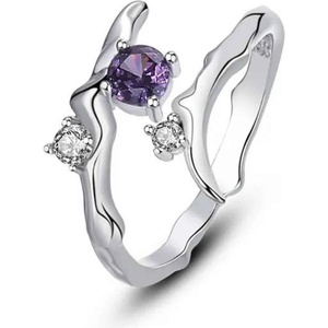 Silenti Jewelry Сребърен пръстен "Edgy" - 8 - 57мм (18.1мм диам. )