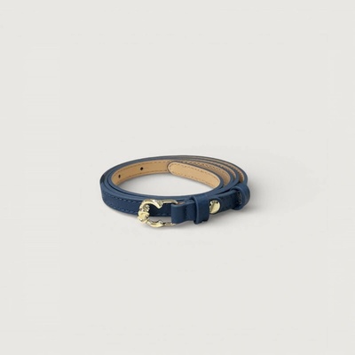 Coccinelle C-ME kožený pásek Deep Blue