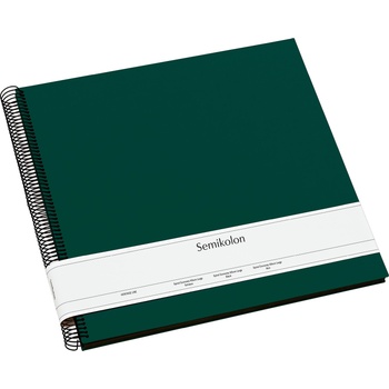 Semikolon Фотоалбум Uni Economy с черни карти голям тъмнозелен (364041)