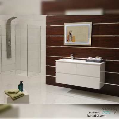 Inter Ceramic Долен конзолен pvc шкаф за баня icp12038l/38130
