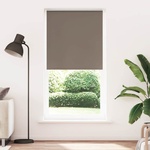 vidaXL Ролетна щора, затъмняваща, кафява, 115x210 см, ширина на плата 110, 7 см, полиестер (4011053)