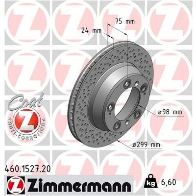 Brzdový kotúč ZIMMERMANN 460.1527.20 (460152720)