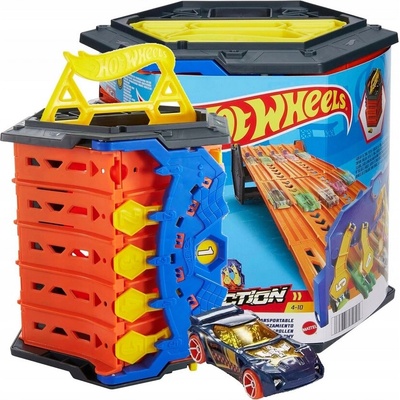 Mattel Hot Wheels HGK41 Rozkladacia 5-pásmová sada pretekárskych dráh autíčko Mattel