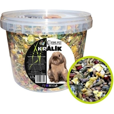 Fine Pet Zakrslý Králík Premium 1,7 kg