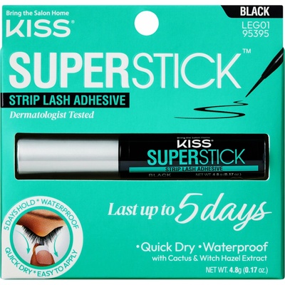 KISS Lepidlo na řasy Super Stick 5-Day Extended Wear (Strip Lash Adhesive) 4,8 g Black – Zboží Mobilmania