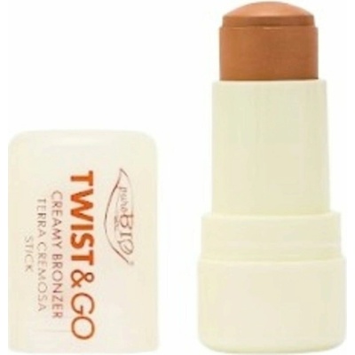 puroBIO Cosmetics Twist&Go krémový bronzer v tyčince 02 Biscuit 5 g