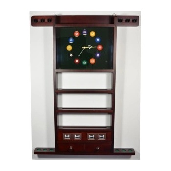 Toolbilliard stojan na zeď mahagon 6 místný