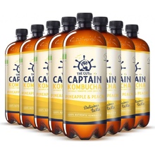 Captain Kombucha Pineapple and Peach 8 x 1 l