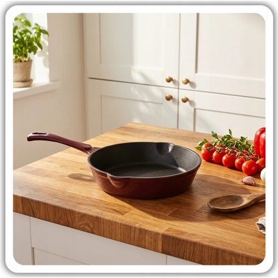 Atusa Smaltovaná litinová pánev 20 cm HAGE lilek (DR20-eggplant)