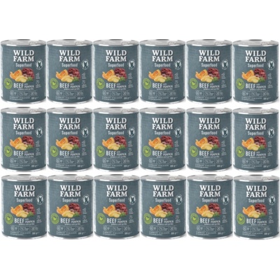 Wild Farm Superfood hovädzie mäso s tekvicou zemiakmi a petržlenovou vňaťou 18 x 800 g