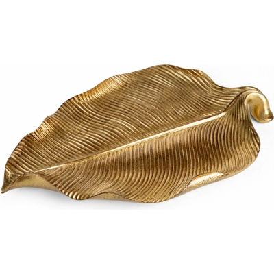 Eurofirany keramický podnos Amari 01 31X19X3cm zlatá