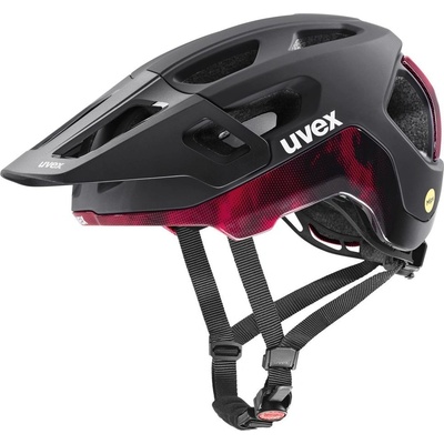 UVEX REACT MIPS BLACK-RUBY RED MATT 2025 – Zboží Mobilmania