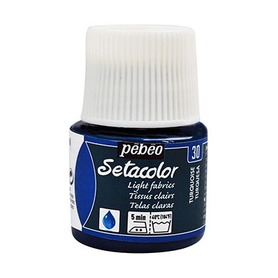 Farby na textil Pebeo Setacolor Light Fabrics 45 ml Turquoise