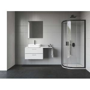 RAVAK Blix II - Четвърткръгла душ кабина NBLCP4, 90x90 см, черно/прозрачно стъкло 3BM70300Z1 (3BM70300Z1)