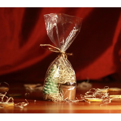 Bzukot minimed květový 50 g a Svíčka stromek 8 cm