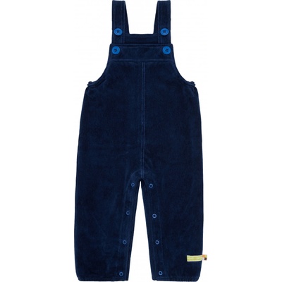 Dětské laclové manžestrové kalhoty Tmavě modrá