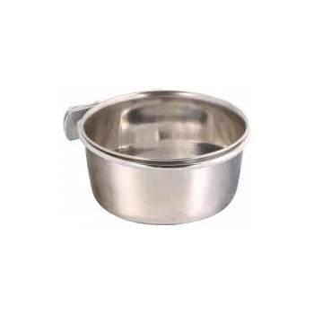 TRIXIE Stainless Steel Bowl with Holder - хранилка с винт за закрепване 300 мл. / 9 cм