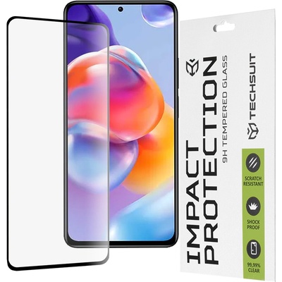 Techsuit Протектор за Xiaomi Redmi Note 11 Pro 4G / Note 11 Pro 5G / Note 11 Pro+ 5G / Poco X4 Pro 5G - 111D Full Cover / Full Glue Glass - Черен