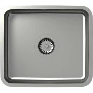 Quadron Мивка за под плот от неръждаема стомана Quadron Unique Nicolas, матирана неръждаема стомана 44x39 см (KS1U4035BS_DBS) Мивка за вграждане