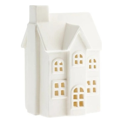 Keramický svícen domeček Byn nr 2 White Storefactory Scandinavia