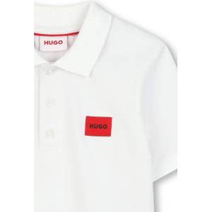HUGO BOSS тениска с яка за деца от памук с еластан (g01186.102.108)