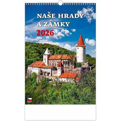 Naše hrady a zámky nástěnný 2026