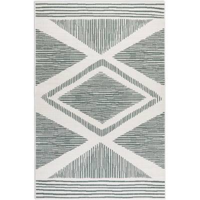 Elle Decoration Зелено-кремав външен килим 120x170 cm Gemini - Elle Decoration (106015-120x170)