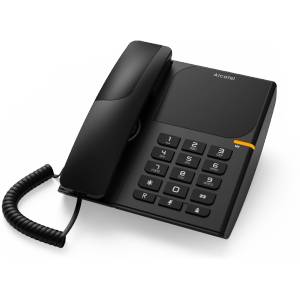Alcatel Стационарен телефон Alcatel T28 - Черен (B1010127) - beep Телефонни апарати