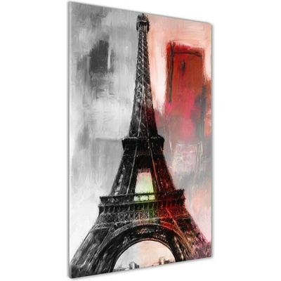 Vertikálny foto obraz sklenený Eiffelová veža Paríž 50x100 cm