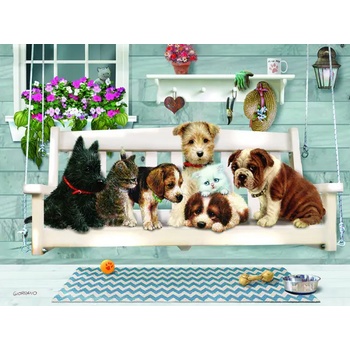 Cobble Hill - Puzzle Family Puzzle: Porch Pals - 350 piese