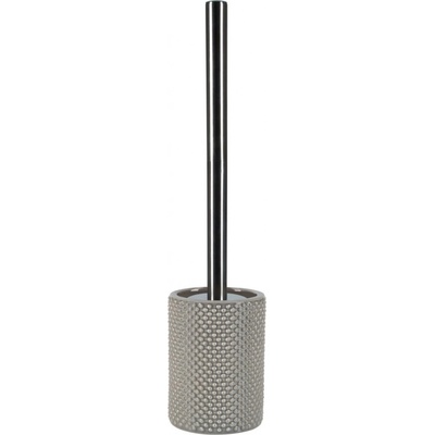Spirella WC štětka MERO s keramickou nádobou šedo hnědá 3D efekt 10 19346