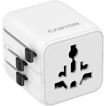 CANYON Travel Adapter OnTour One EU/UK/US/AUS White (CNS-TA1005W)