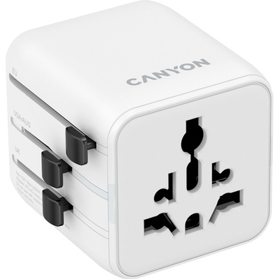 CANYON Travel Adapter OnTour One EU/UK/US/AUS White (CNS-TA1005W)