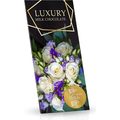 Selllot Luxury bílé růže mléčná s mandlemi a malinami 175 g