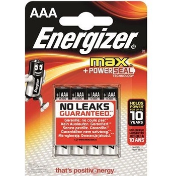 Energizer Алкална мини батерия Energizer Max AAA (4 бр. в опаковка) (E300124203/E300124200) (E300124203/E300124200)